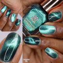 Clionadh Cosmetics - Turquoise Silk Nail Polish (Magnetic)