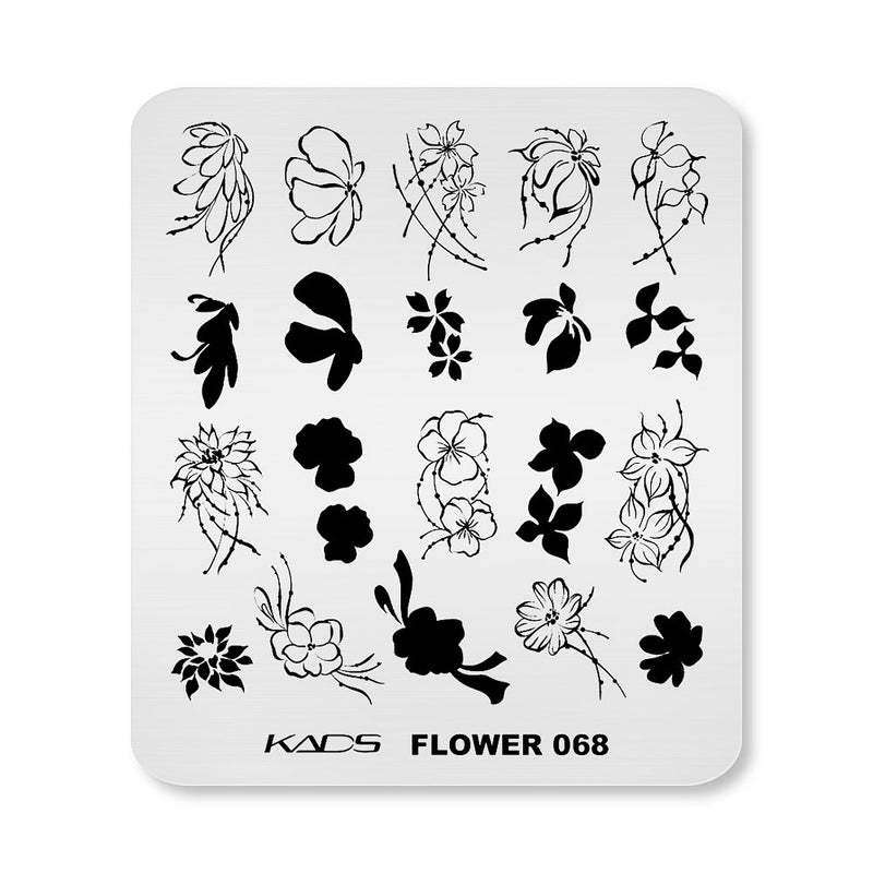 Kads - Flower 068 Stamping Plate