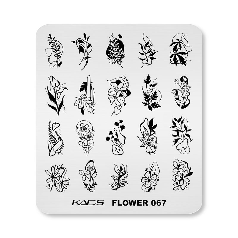 Kads - Flower 067 Stamping Plate