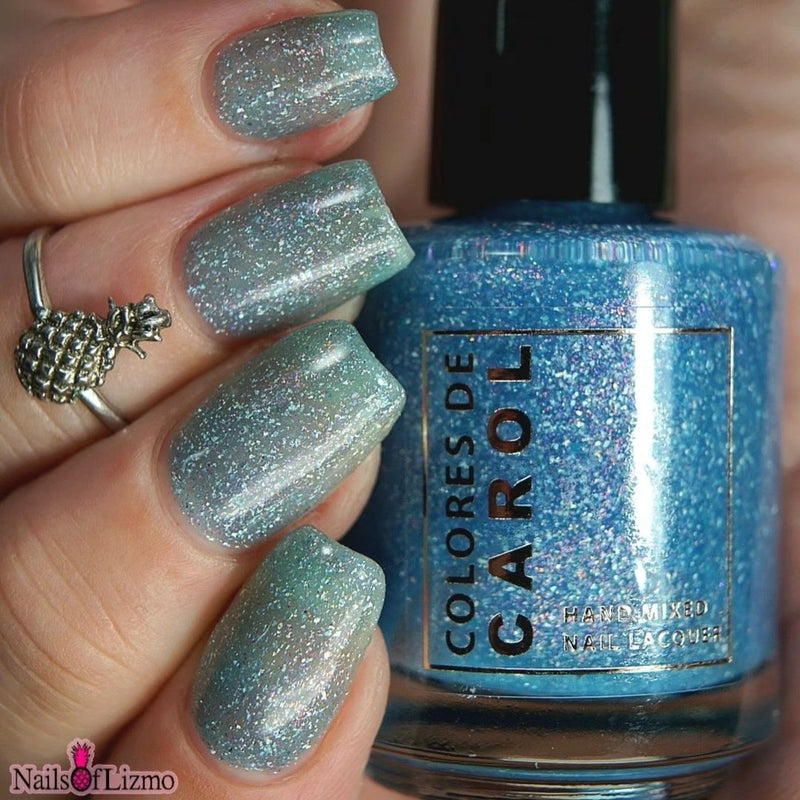 Colores de Carol - Aqua Bliss Nail Polish (Glow in the Dark)