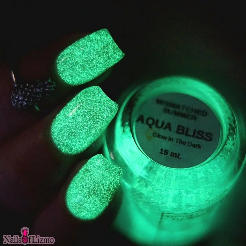 Colores de Carol - Aqua Bliss Nail Polish (Glow in the Dark)