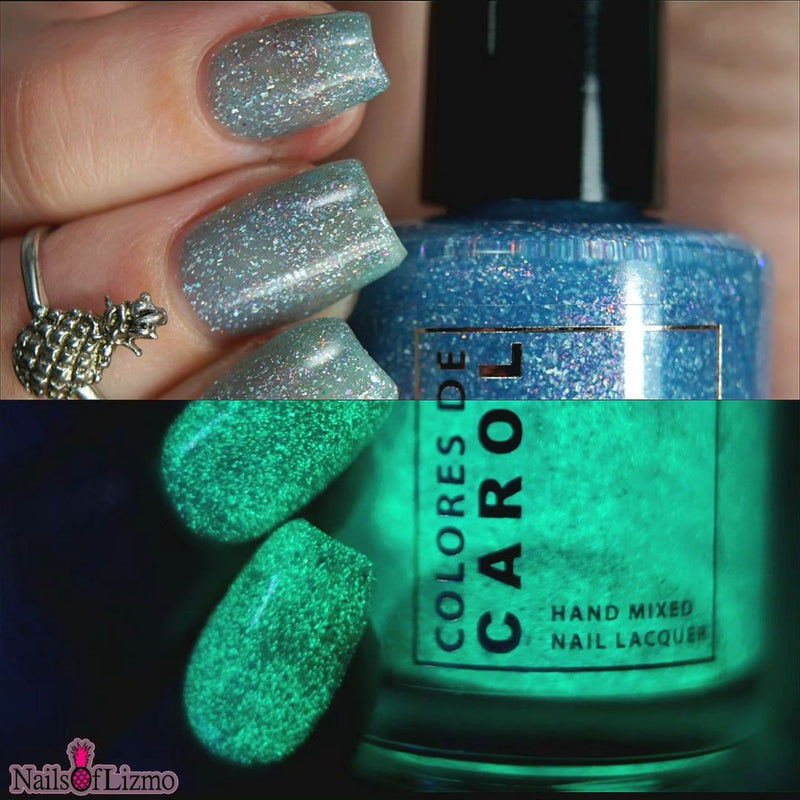 Colores de Carol - Aqua Bliss Nail Polish (Glow in the Dark)