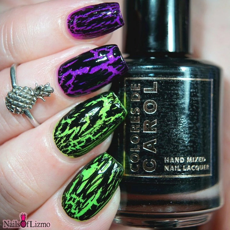 Colores de Carol - Stripes and Scares Nail Polish (Crackle Topper)