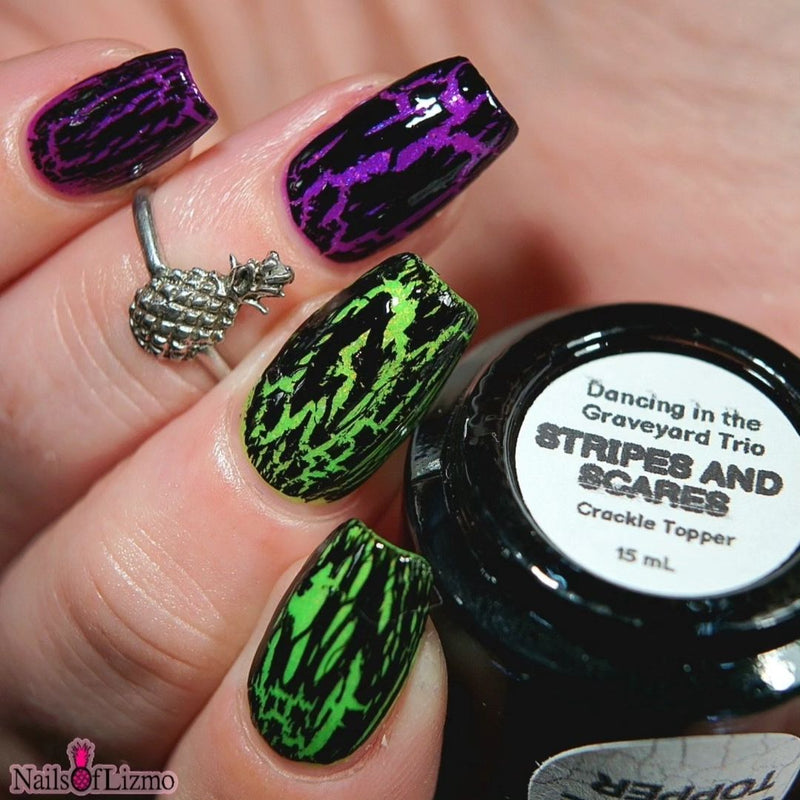 Colores de Carol - Stripes and Scares Nail Polish (Crackle Topper)