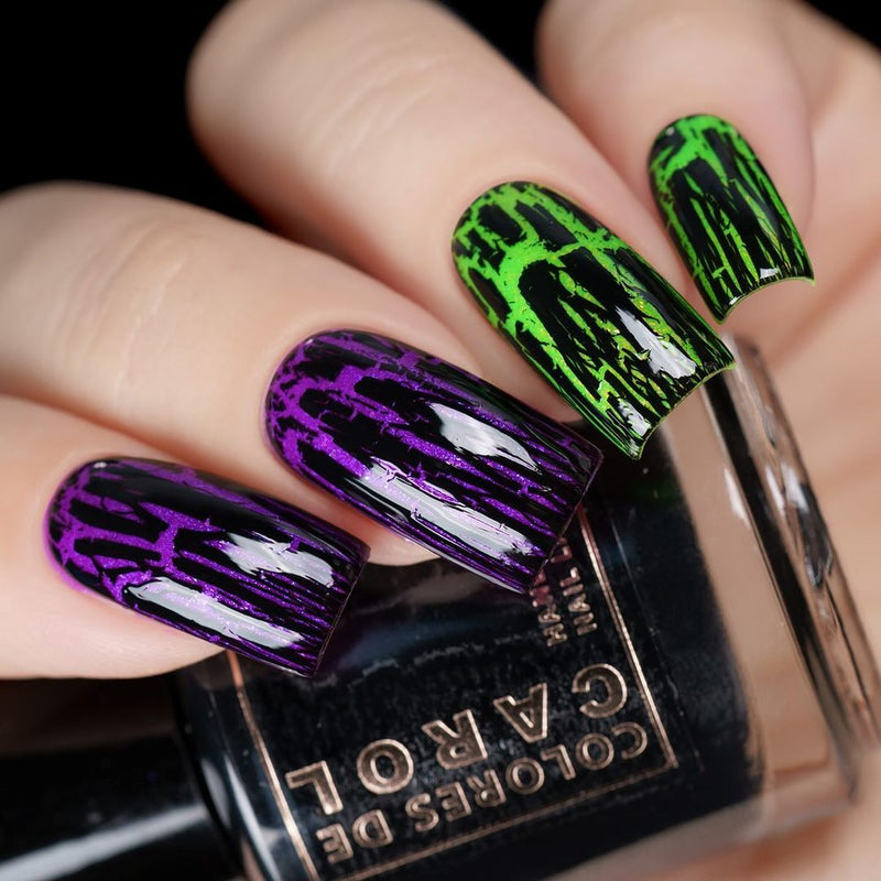 Colores de Carol - Stripes and Scares Nail Polish (Crackle Topper)