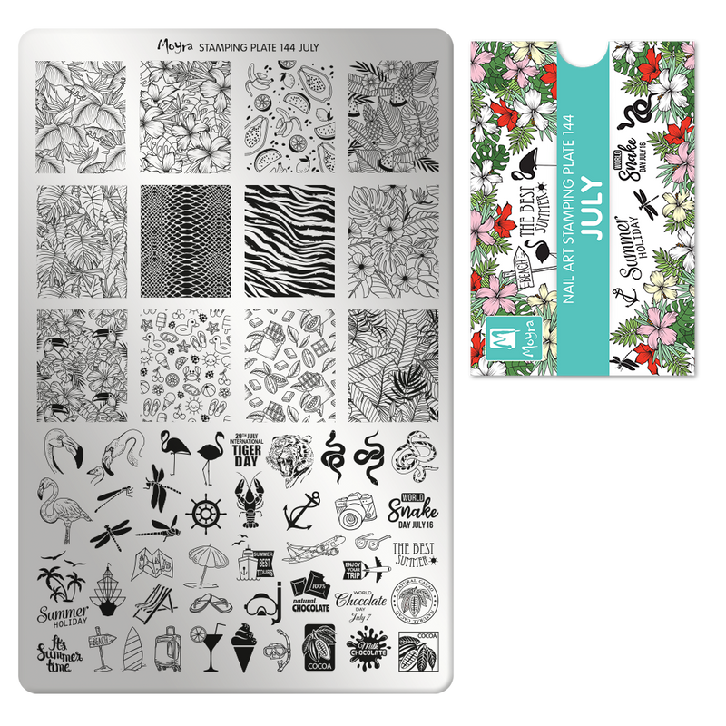 Moyra - 144 July Stamping Plate