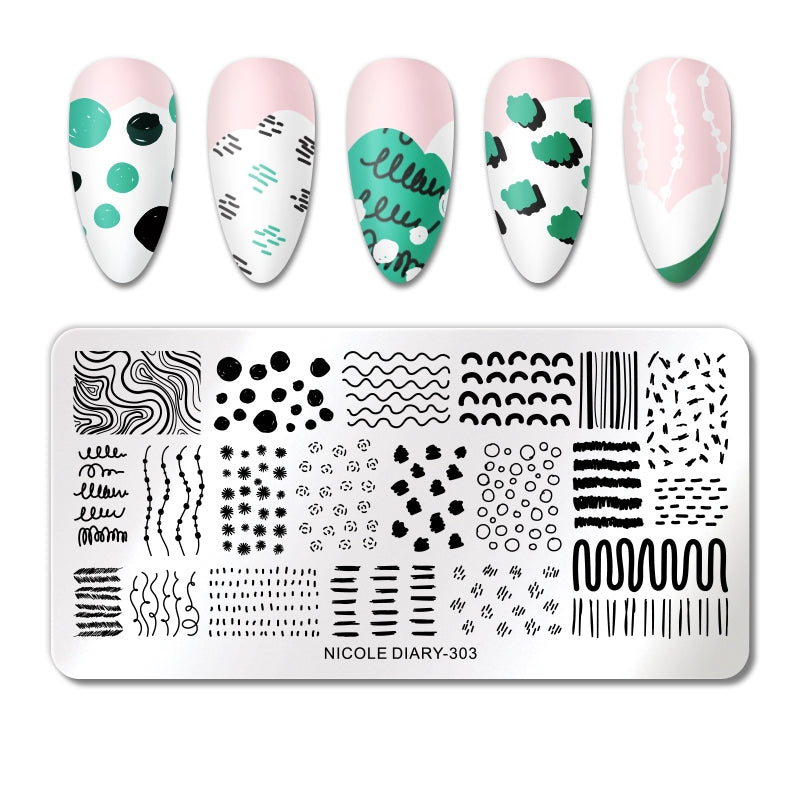 Nicole Diary - 303 Eclectic Retro Fusion Stamping Plate