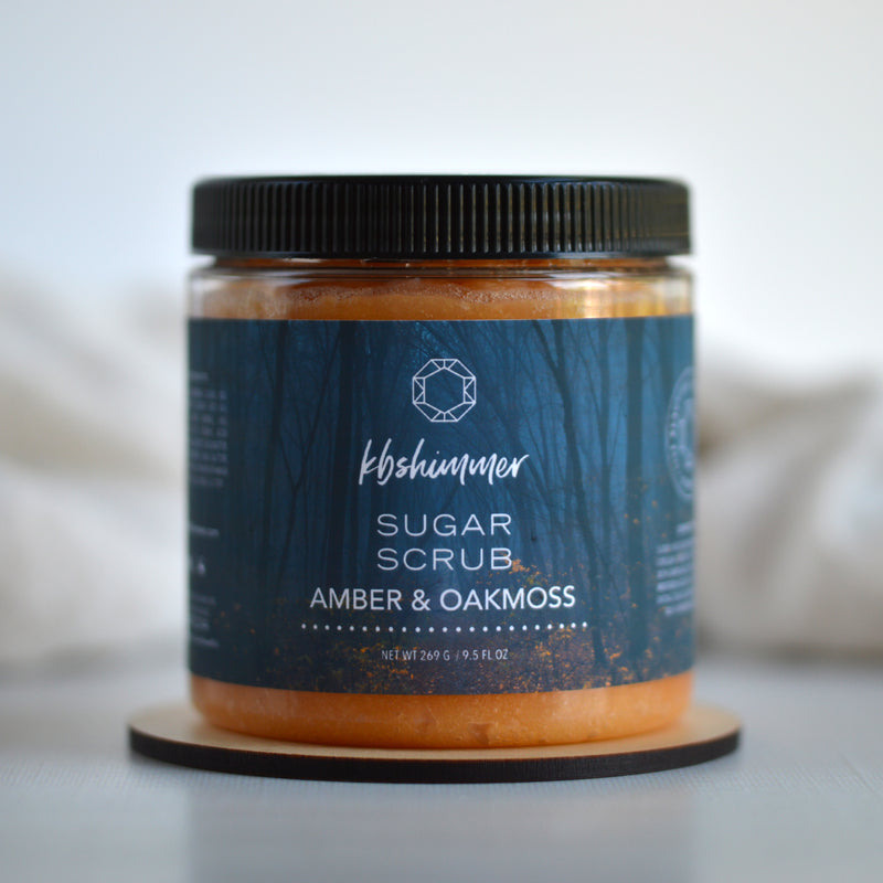 KBShimmer - Amber & Oakmoss Sugar Scrub