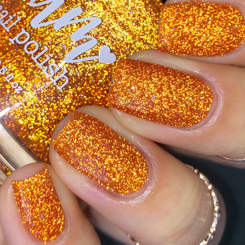 Dam Nail Polish - Apricot Preserves Nail Polish (Flash Reflective)