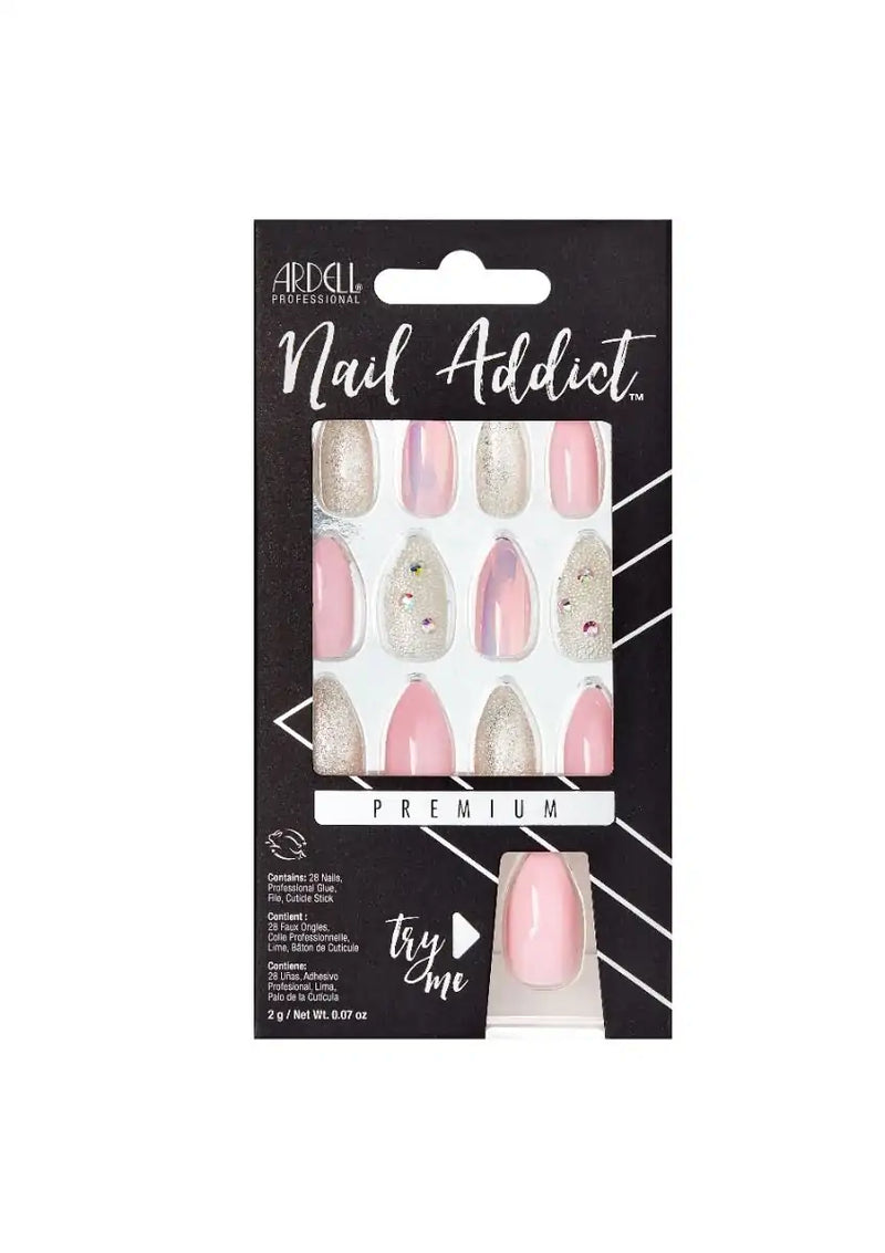 Ardell - Nail Addict Premium Pink Ice Press On Nails