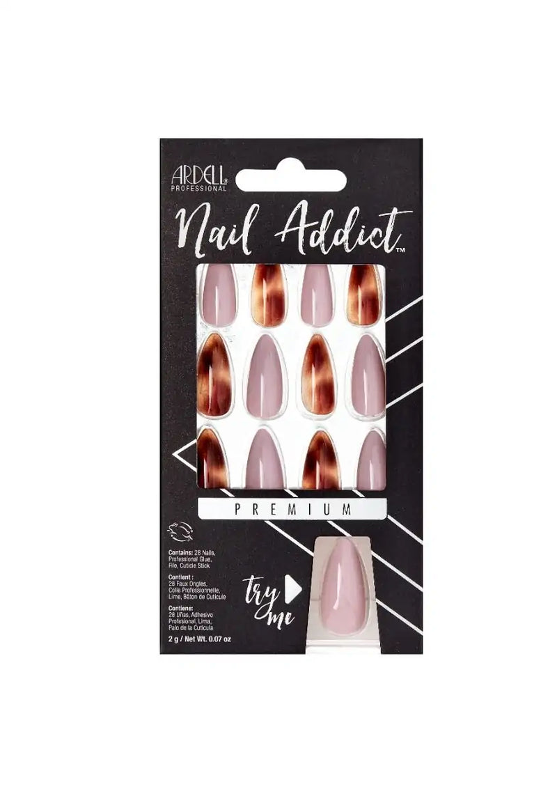 Ardell - Nail Addict Premium Amber Glass Press On Nails