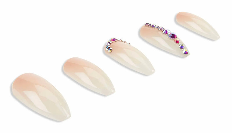 Ardell - Nail Addict Premium Nude Light Crystals Press On Nails