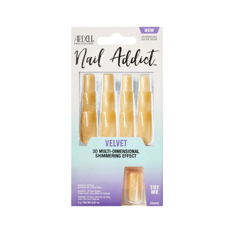 Ardell - Nail Addict Velvet Shimmering Solar Beam Press On Nails