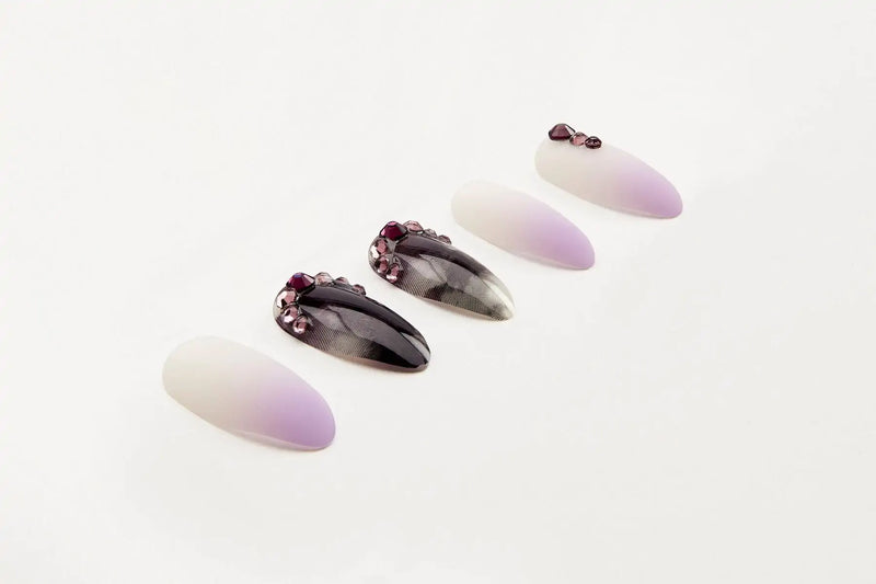 Ardell - Nail Addict Premium Marble Purple Ombré Press On Nails