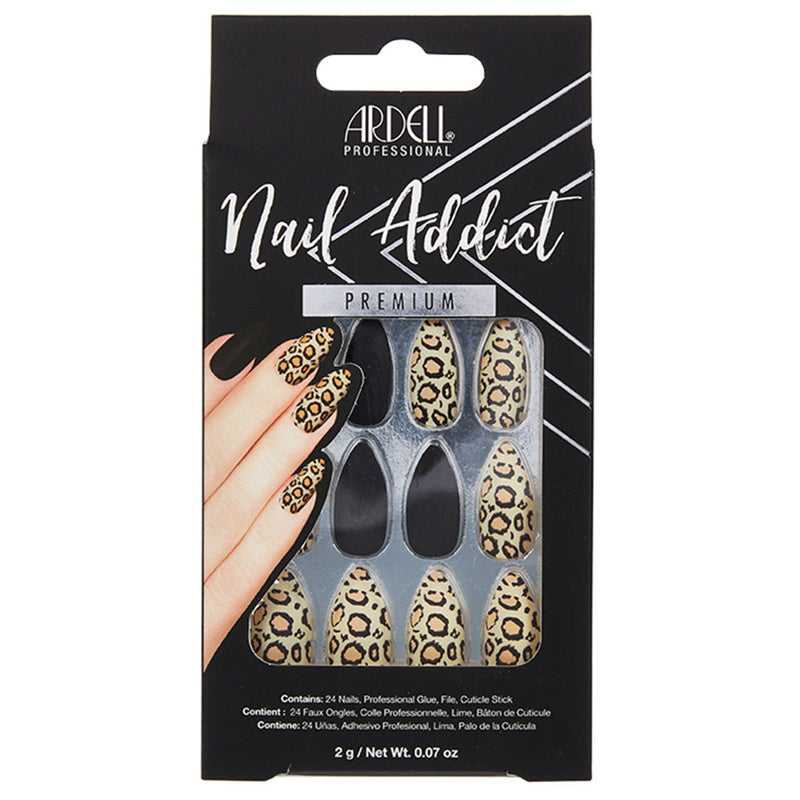 Ardell - Nail Addict Premium Black Leopard Press On Nails