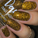 Dam Nail Polish - Champagne Sparkle Nail Polish (Flash Reflective)
