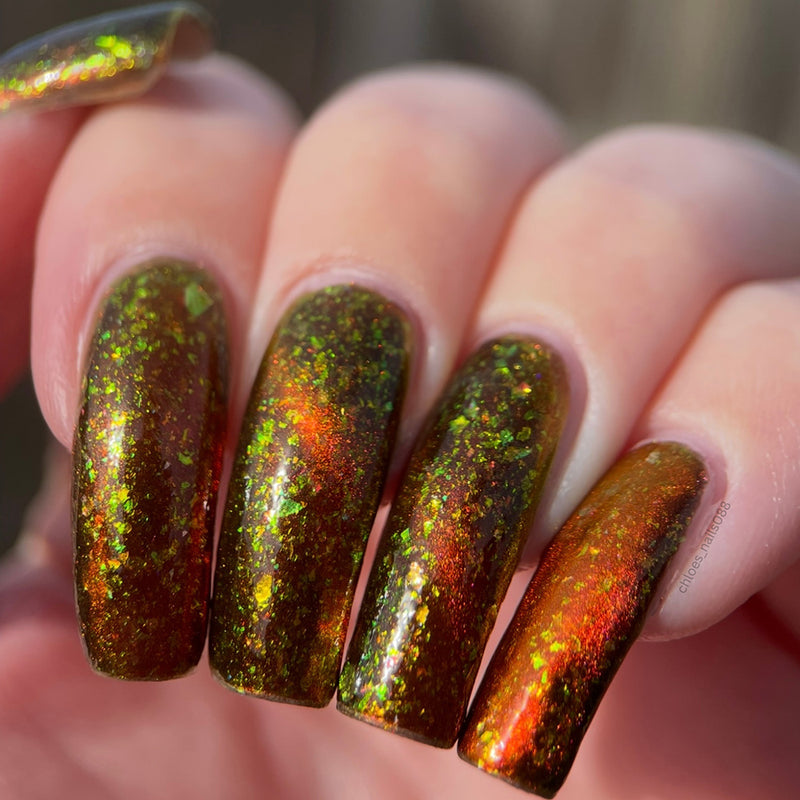 Emily De Molly - Green Flame Nail Polish (Magnetic)