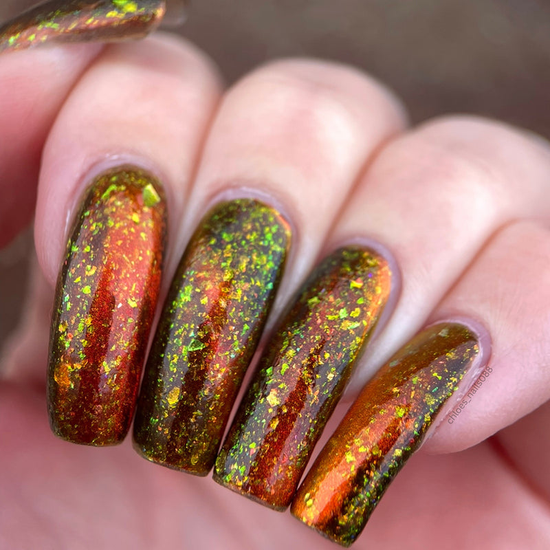 Emily De Molly - Green Flame Nail Polish (Magnetic)