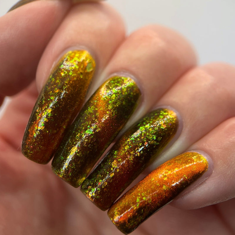 Emily De Molly - Green Flame Nail Polish (Magnetic)