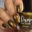 Dam Nail Polish - Champagne Sparkle Nail Polish (Flash Reflective)