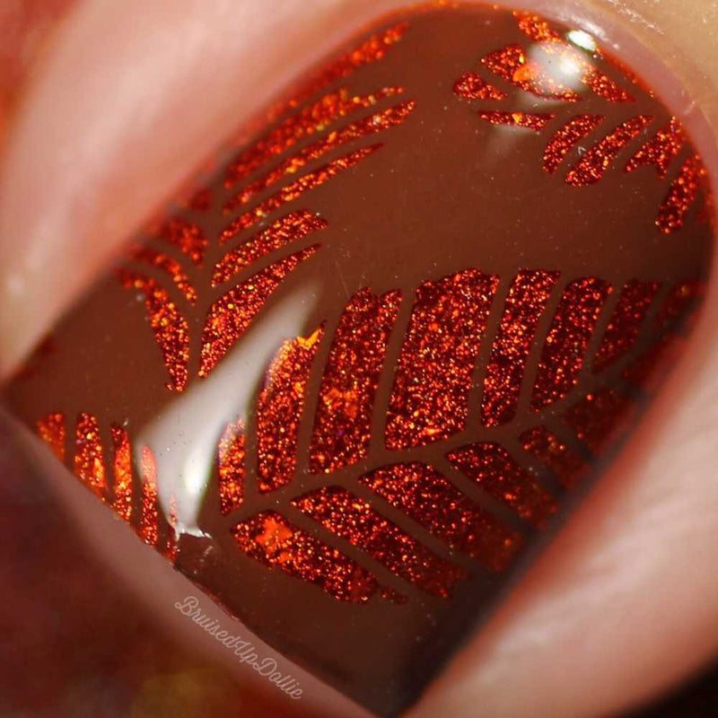 UberChic Beauty - Lovely Leaves 02 Stamping Plate