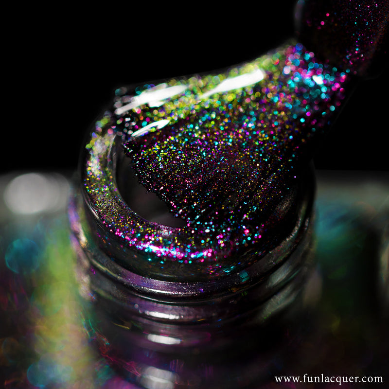 [Preorder, Ships Early Nov] F.U.N Lacquer - Confetti Glow Nail Polish (Magnetic)