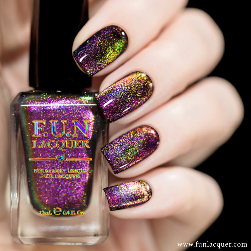 [Preorder, Ships Early Nov] F.U.N Lacquer - Golden Gala Nail Polish (Magnetic)
