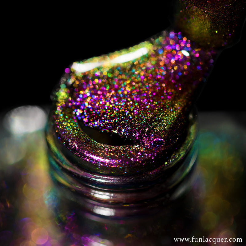 [Preorder, Ships Early Nov] F.U.N Lacquer - Golden Gala Nail Polish (Magnetic)