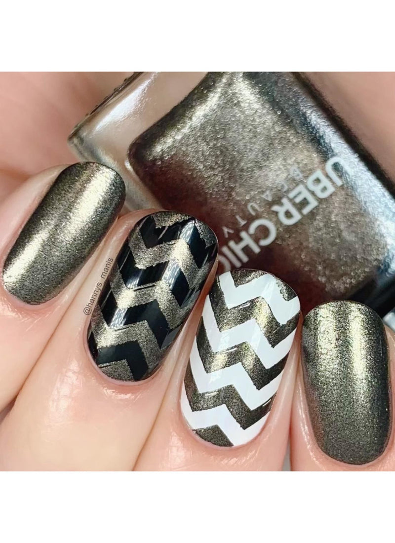 UberChic Beauty - Black Pearl Stamping Polish