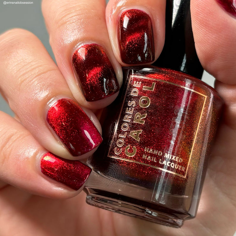 Colores de Carol - Crimson Affair Nail Polish (Magnetic)