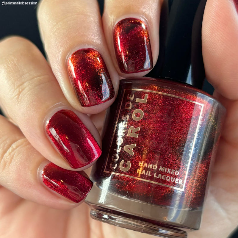 Colores de Carol - Crimson Affair Nail Polish (Magnetic)