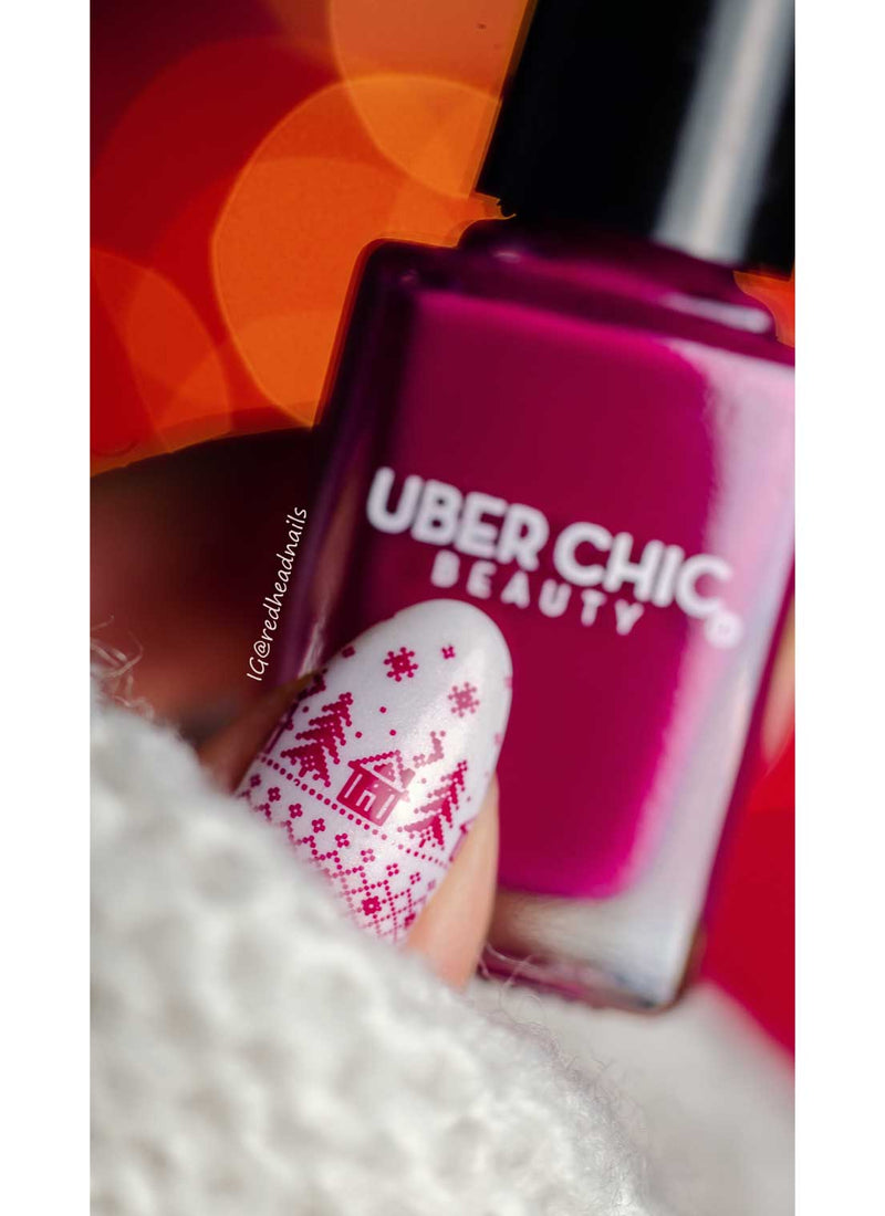 UberChic Beauty - Lady of Burgundy Stamping Polish