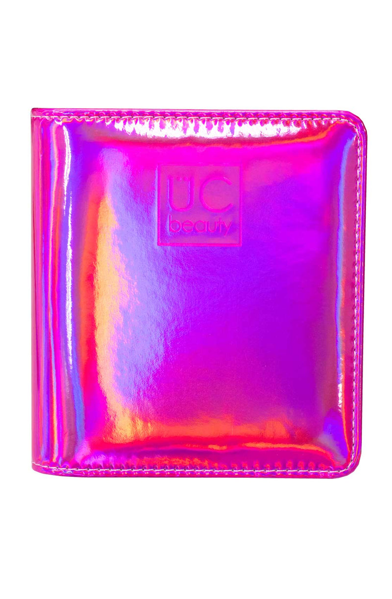 UberChic Beauty - Mini Hot Pink Holographic Storage Binder