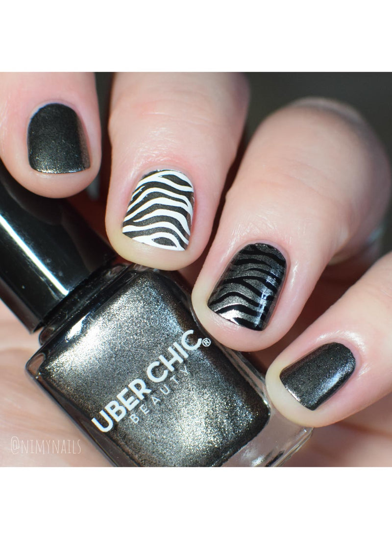 UberChic Beauty - Black Pearl Stamping Polish