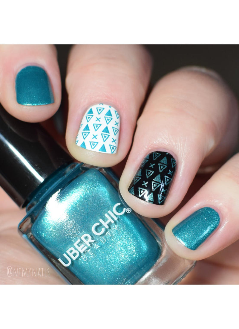 UberChic Beauty - Dance Teal Dawn Stamping Polish