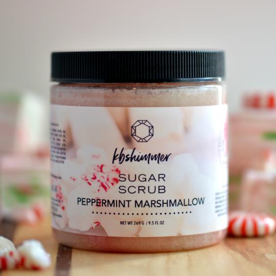 KBShimmer - Peppermint Marshmallow Sugar Scrub