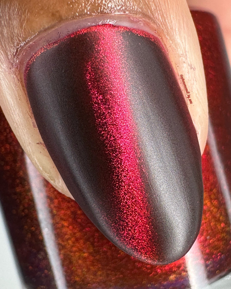 Colores de Carol - Crimson Affair Nail Polish (Magnetic)