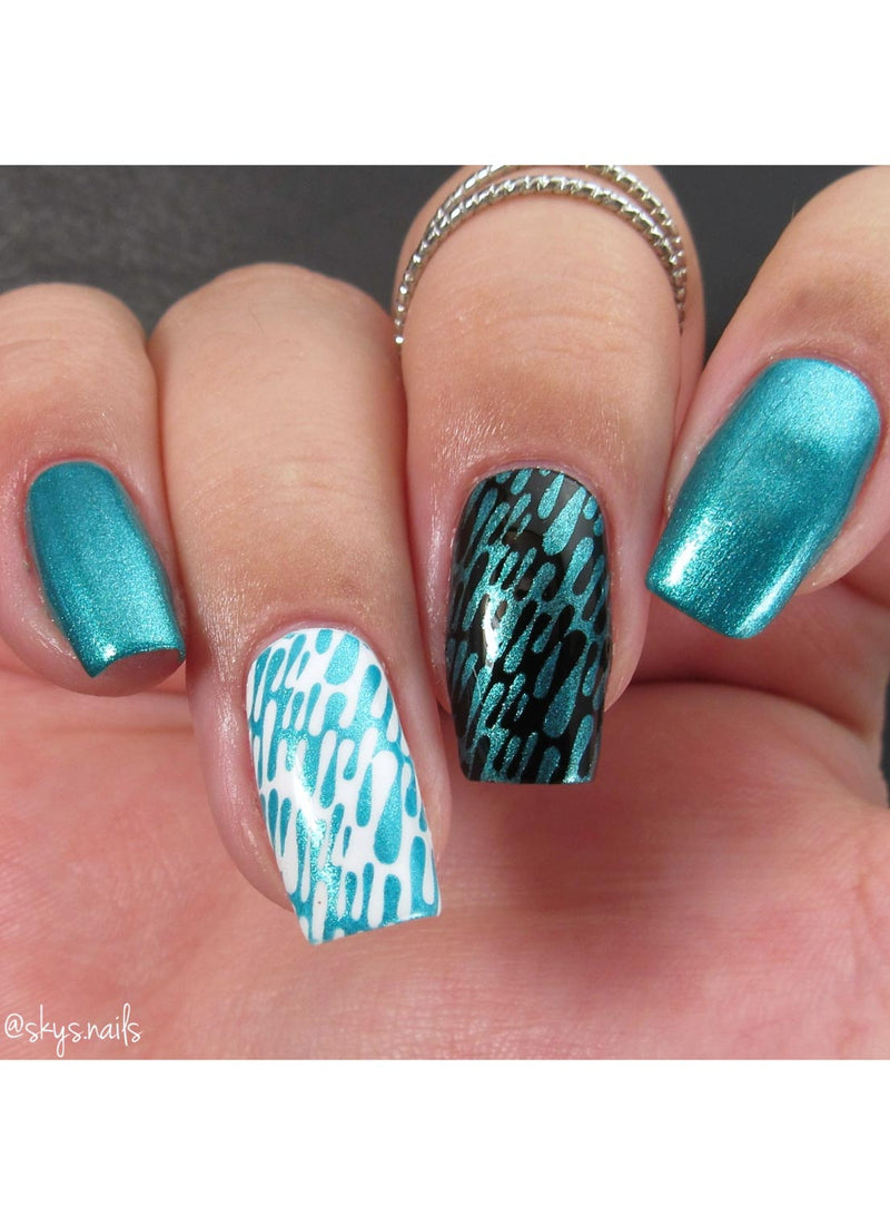 UberChic Beauty - Dance Teal Dawn Stamping Polish