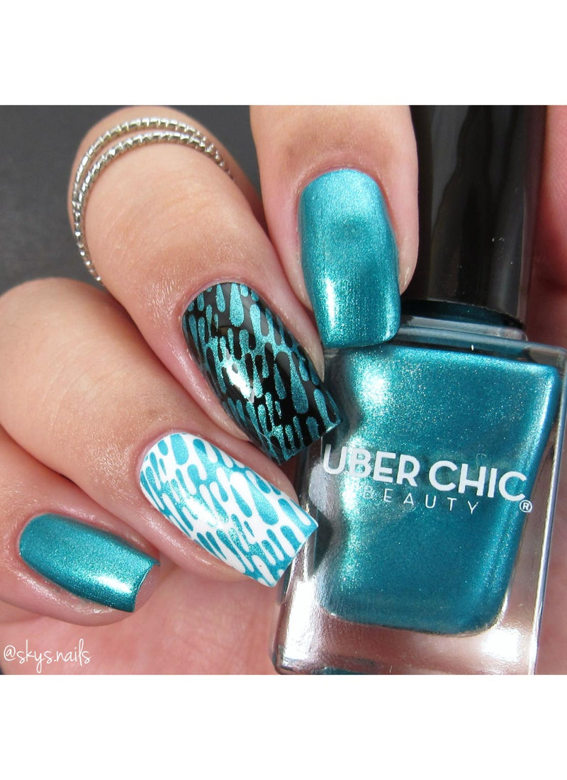 UberChic Beauty - Dance Teal Dawn Stamping Polish