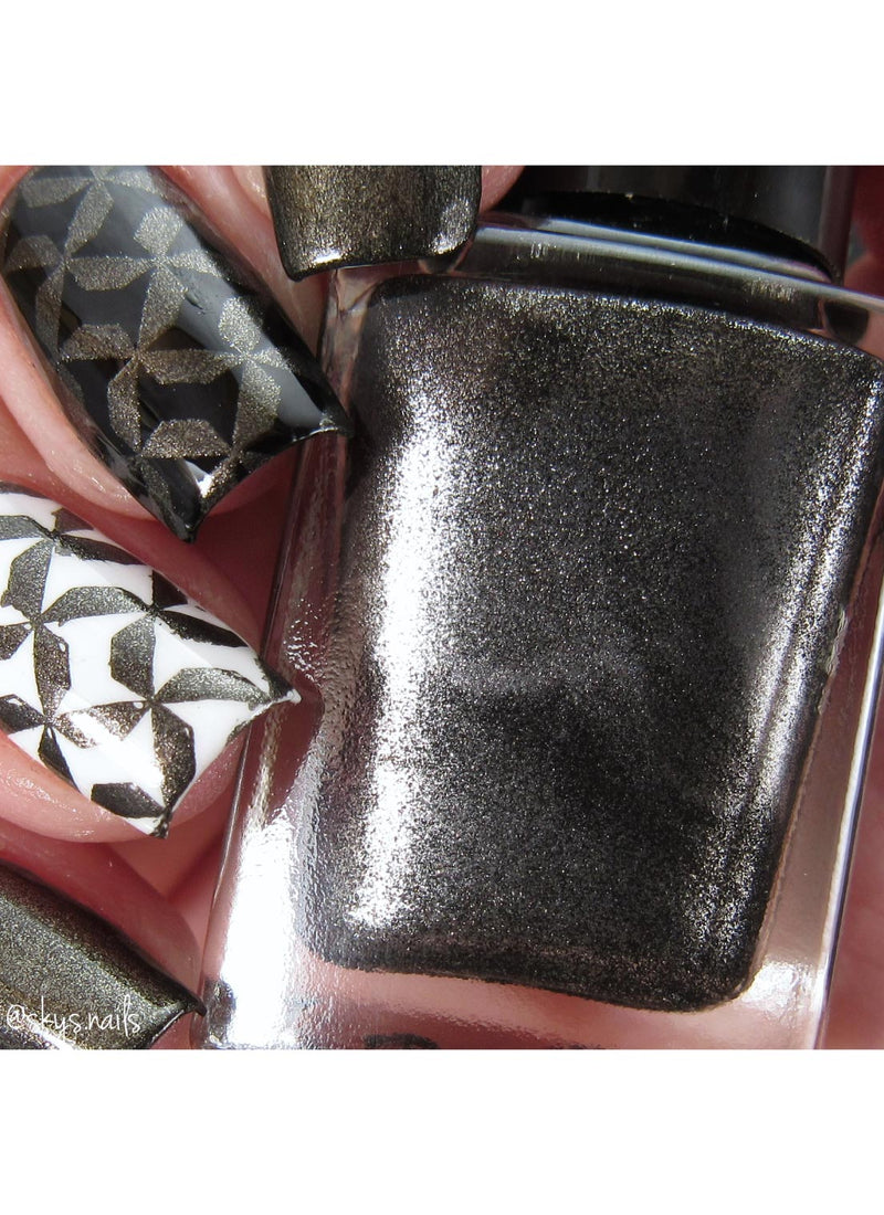 UberChic Beauty - Black Pearl Stamping Polish