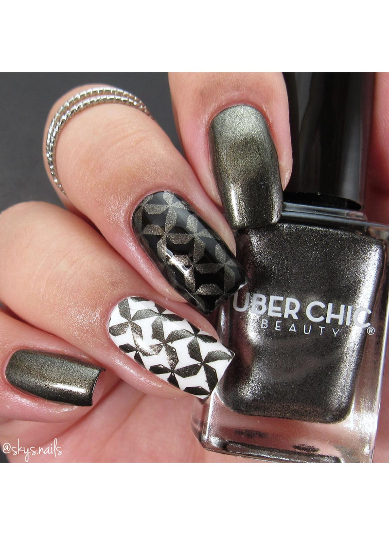 UberChic Beauty - Black Pearl Stamping Polish