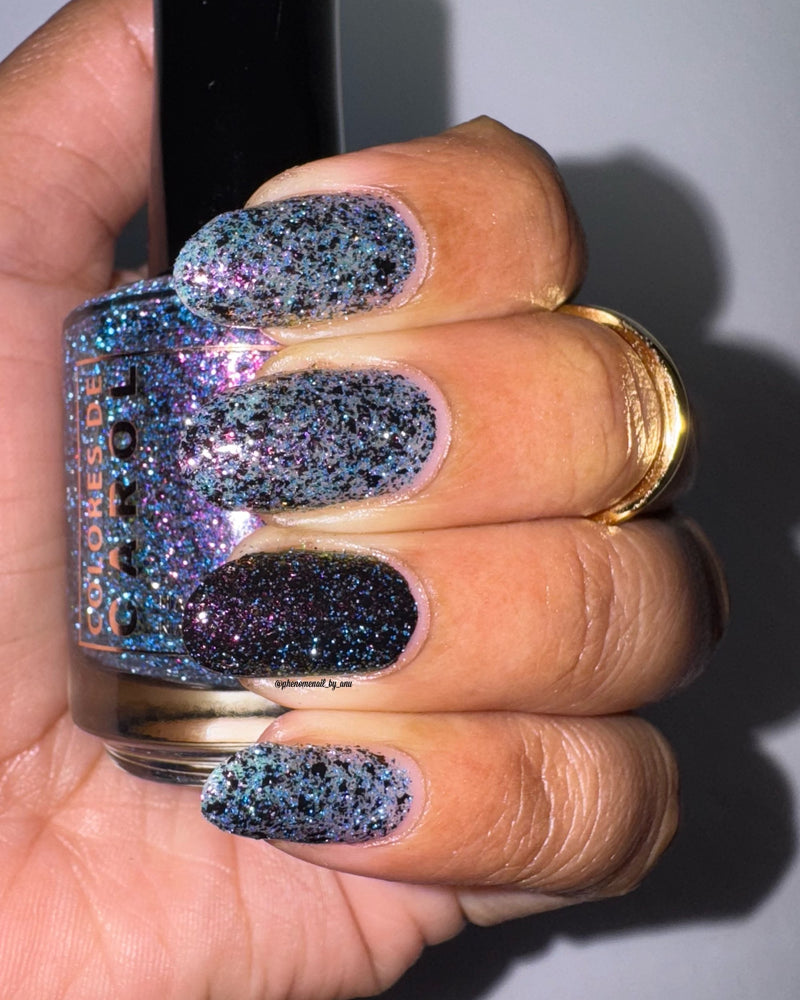 Colores de Carol - Witch's Wine Nail Polish (Flash Reflective)