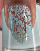 Colores de Carol - Eggshell Sky Nail Polish (Crackle Topper)
