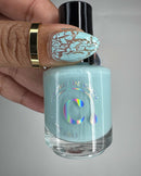 Colores de Carol - Eggshell Sky Nail Polish (Crackle Topper)
