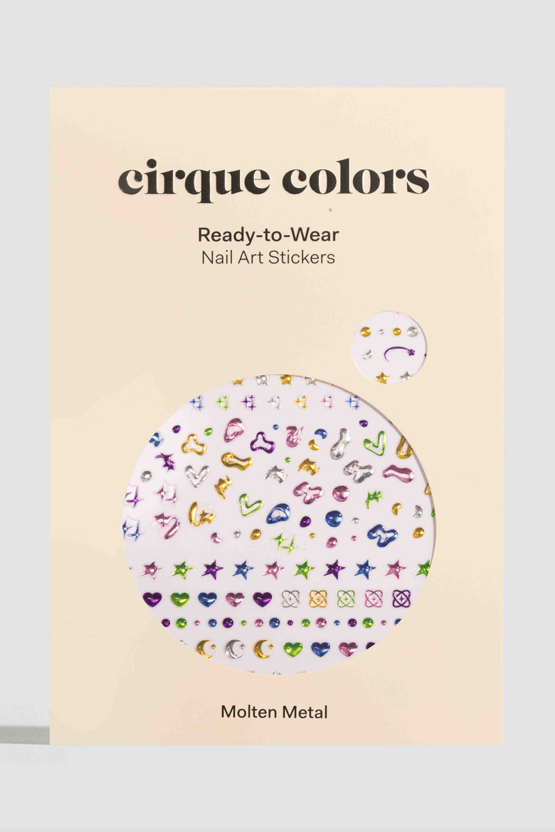 Cirque Colors - Molten Metal Ready-to-Wear Nail Art Stickers