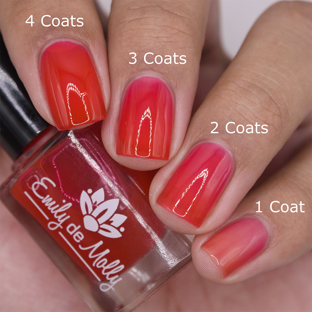 Emily De Molly - Sheer Tint Crimson Nail Polish