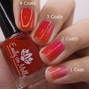 Emily De Molly - Sheer Tint Crimson Nail Polish