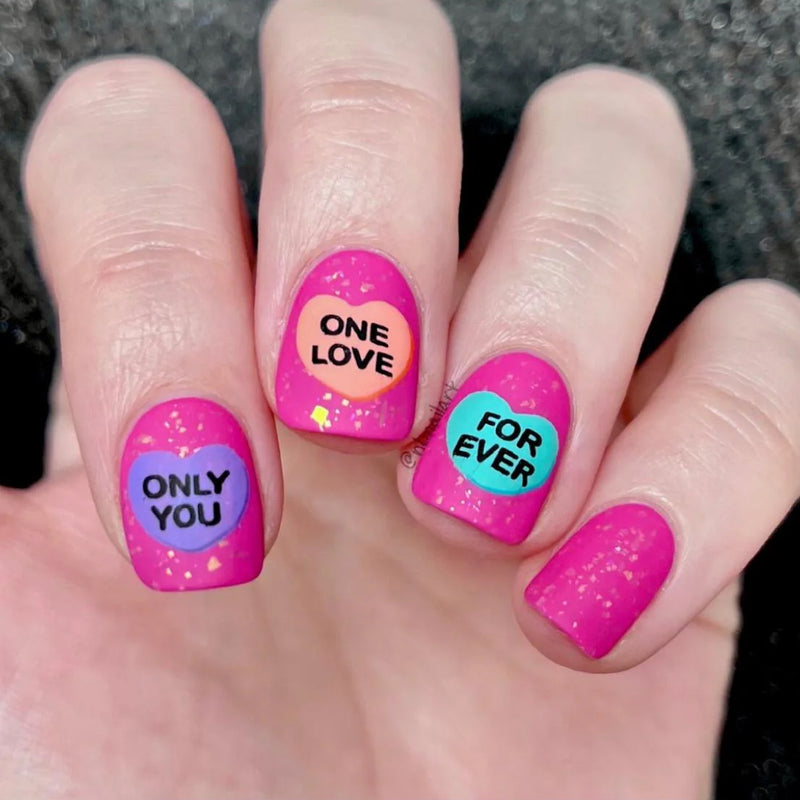 UberChic Beauty - UC Mini - Candy Hearts Stamping Plate