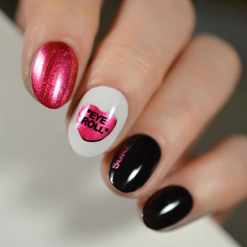 UberChic Beauty - UC Mini - Candy Hearts Stamping Plate