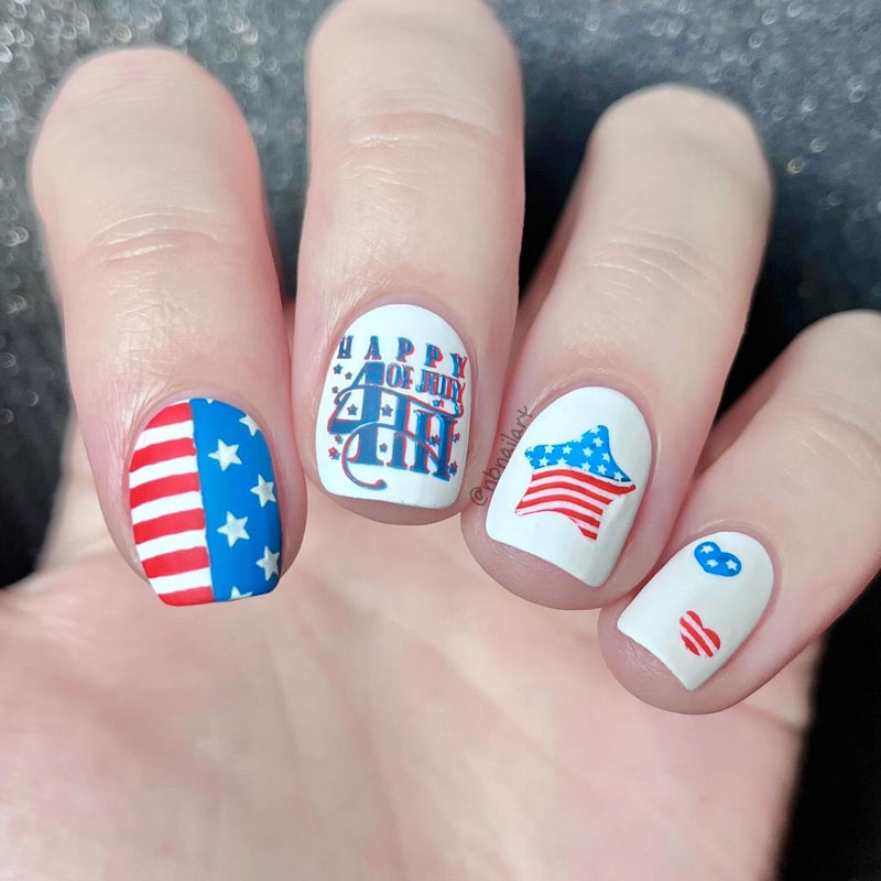 UberChic Beauty - UC Mini - Fourth of July - 03  Stamping Plate